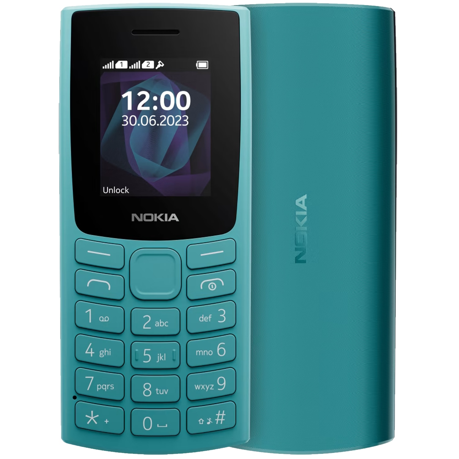 Fotografie Telefon mobil Nokia 105 (2023), Dual SIM, Cyan