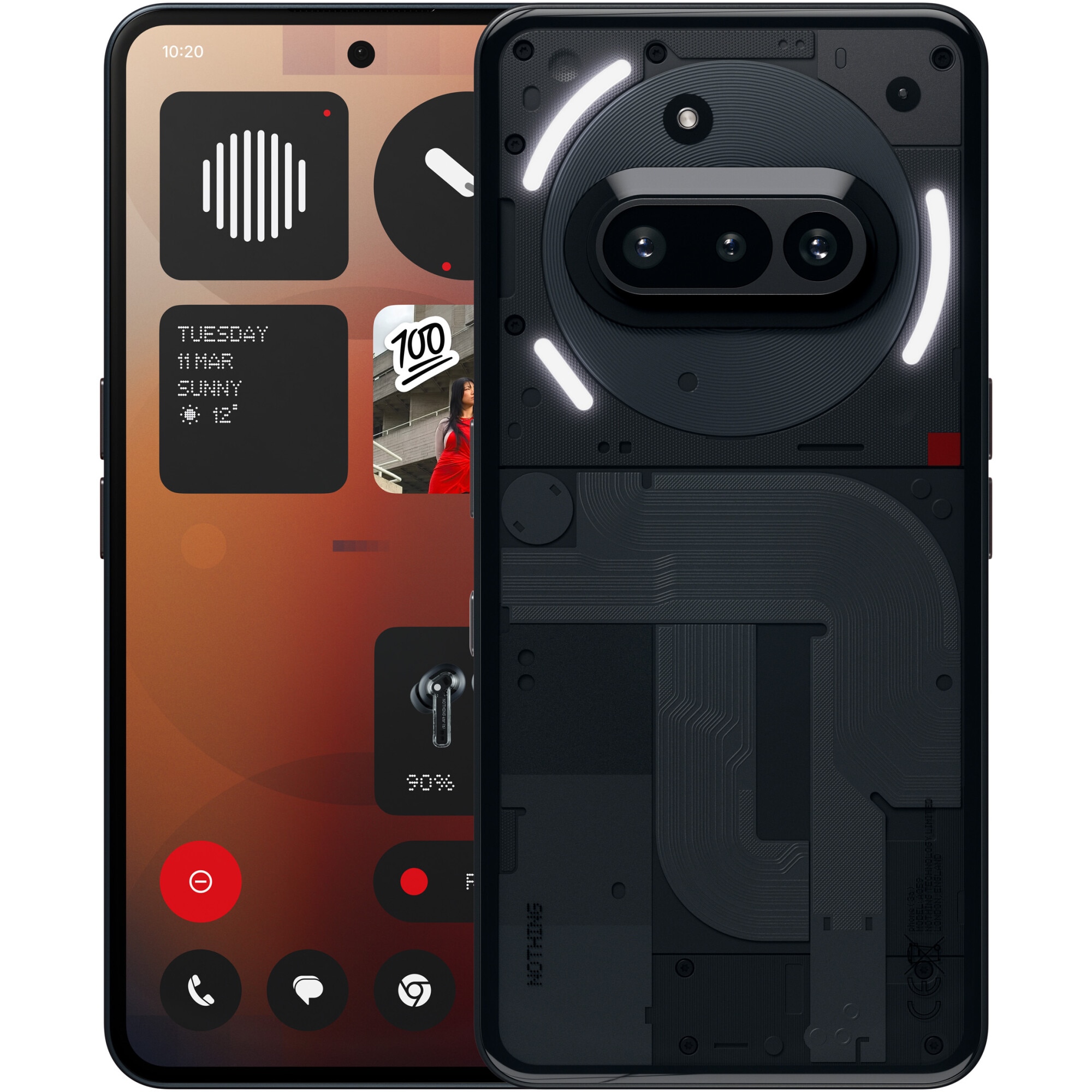 Fotografie Telefon mobil Nothing Phone (3a), 128GB, 8GB RAM, 5G, Black