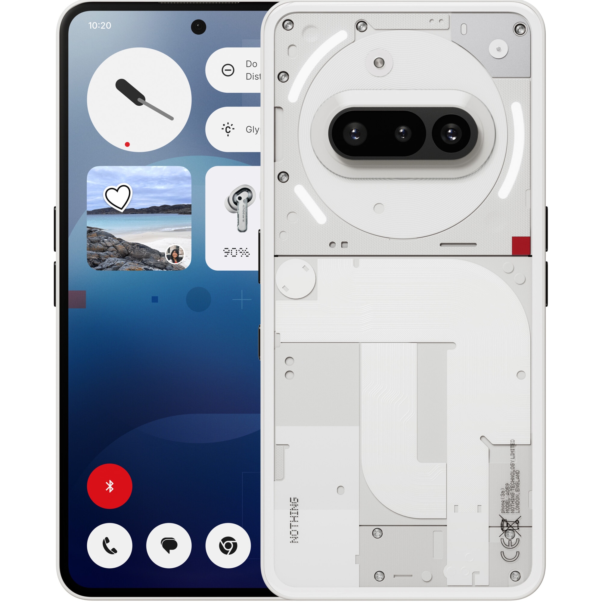 Fotografie Telefon mobil Nothing Phone (3a), 128GB, 8GB RAM, 5G, White