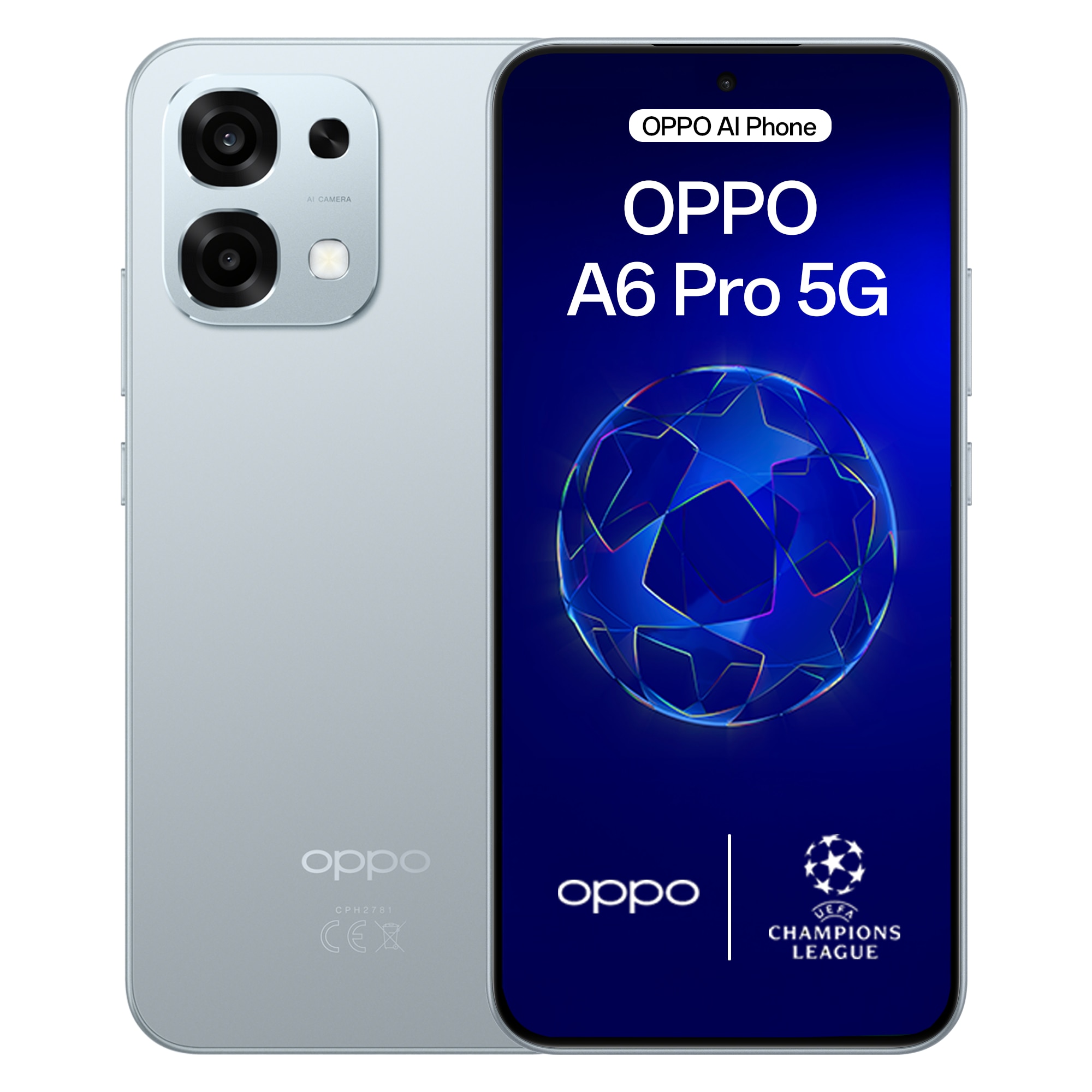 Fotografie Telefon mobil OPPO A6 Pro, Dual SIM, 8GB RAM, 256GB, 5G, Lunar Titanium