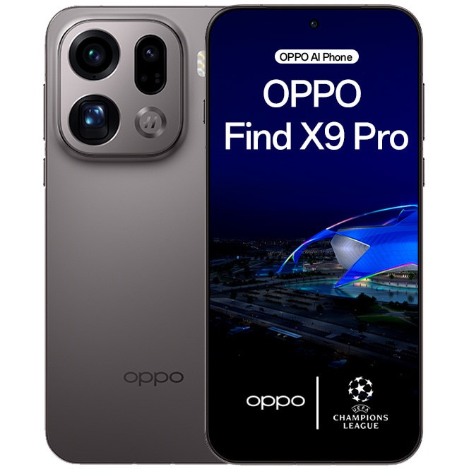 Fotografie Telefon mobil OPPO Find X9 Pro, Dual SIM, 16GB RAM, 512GB, 5G, Titanium Charcoal