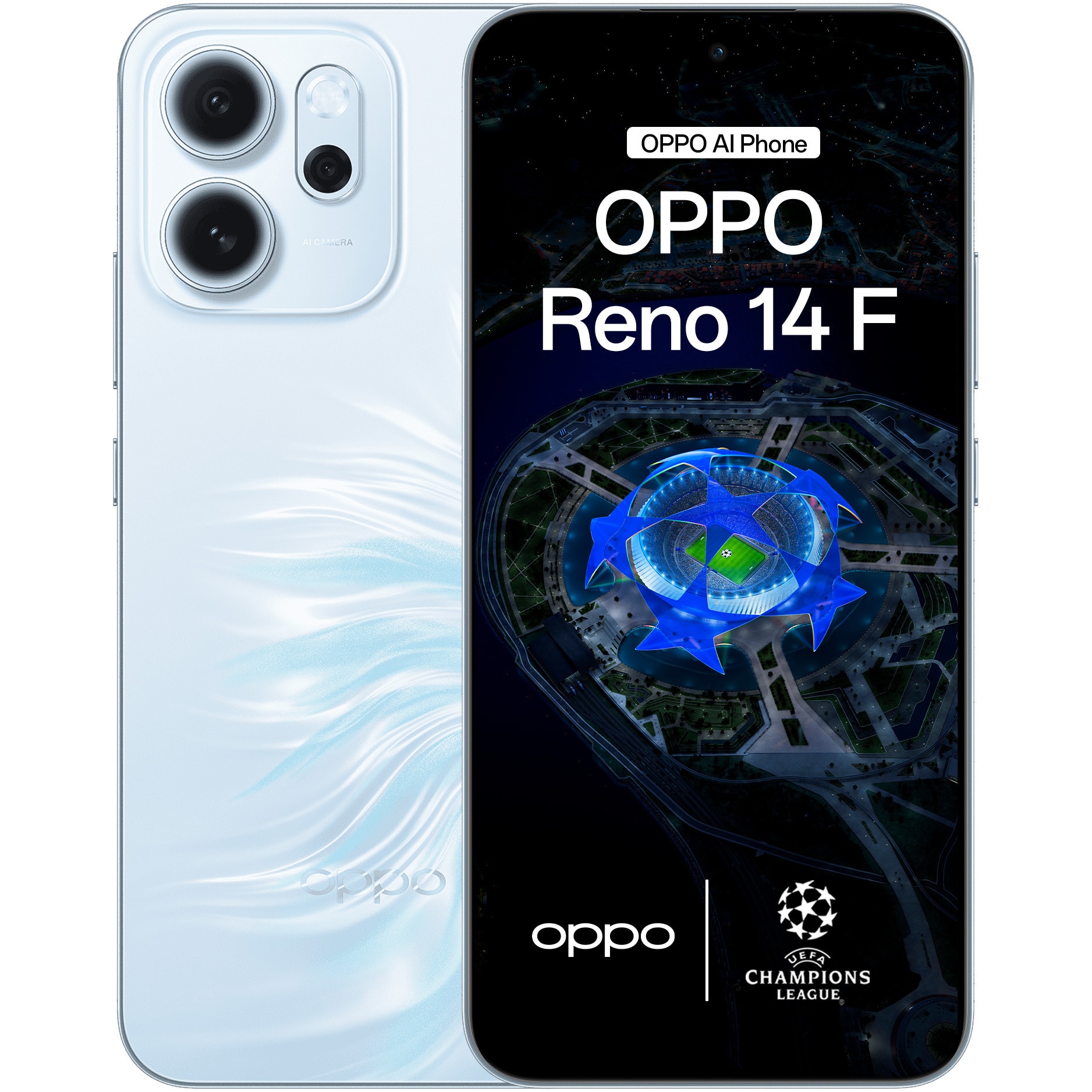 Fotografie Telefon mobil OPPO Reno14 F, Dual SIM, 8GB RAM, 256GB, 5G, Opal Blue