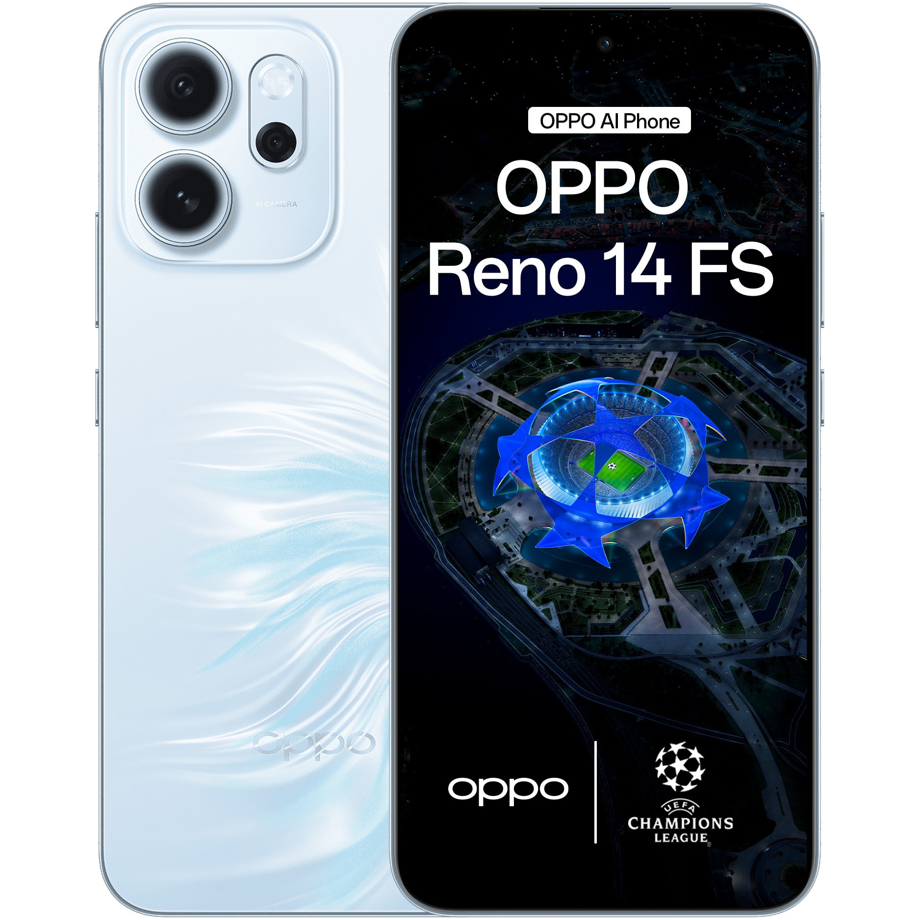 Fotografie Telefon mobil OPPO Reno14 FS, Dual SIM, 12GB RAM, 512GB, 5G, Opal Blue