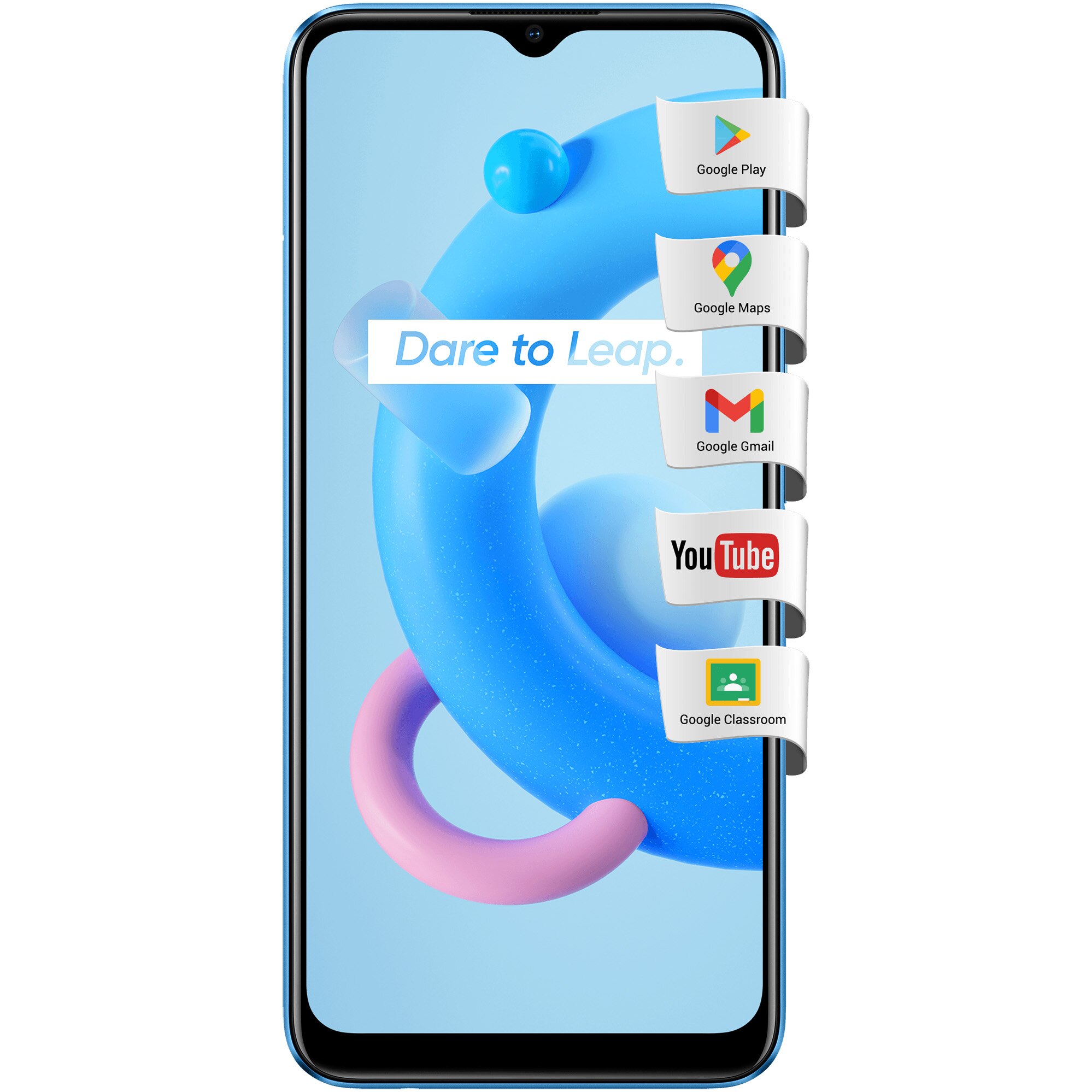 Fotografie Telefon mobil Realme C11 2021, Dual SIM, 4GB RAM, 64GB, 4G, Lake Blue