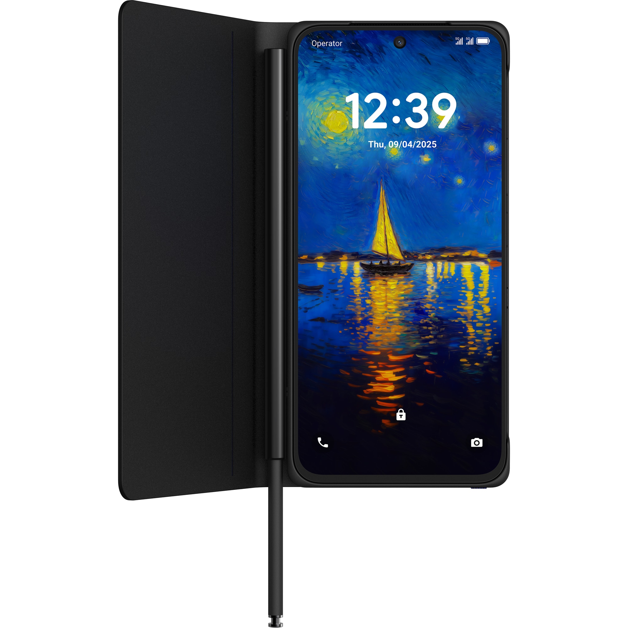 Fotografie Telefon mobil TCL 60 Ultra NXTPAPER, 12GB RAM, 512GB, Nebula Black + Pen + Husa Flip