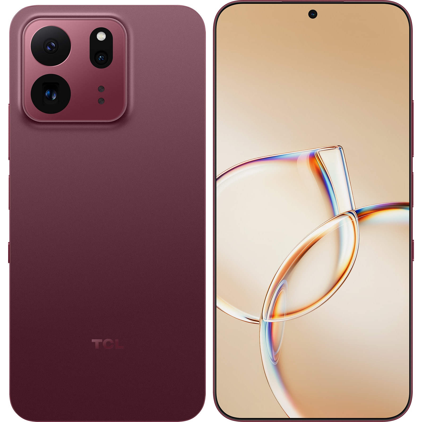 Fotografie Telefon Mobil TCL P80 Ultra, NXTPAPER, 8GB RAM, 512GB, Dual-SIM, 5G, Burgundy