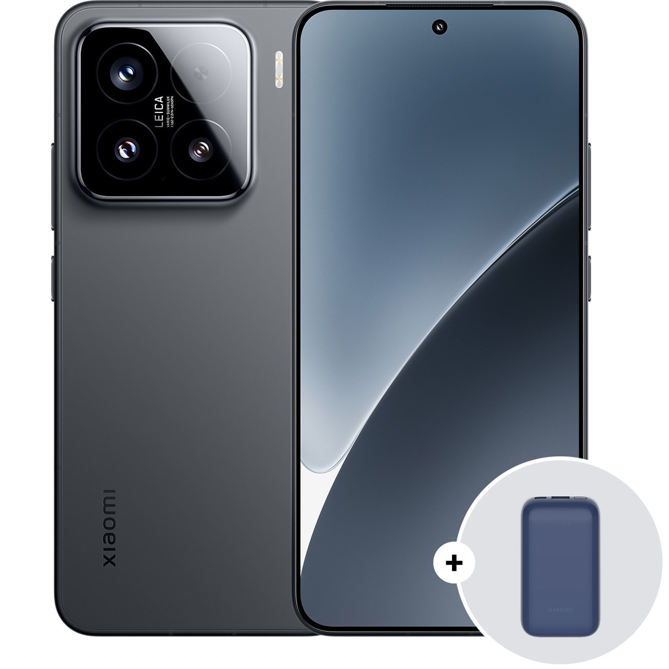 Fotografie Telefon mobil Xiaomi 15, 12GB RAM, 512GB, 5G, Black + Xiaomi Power Bank 10000mah
