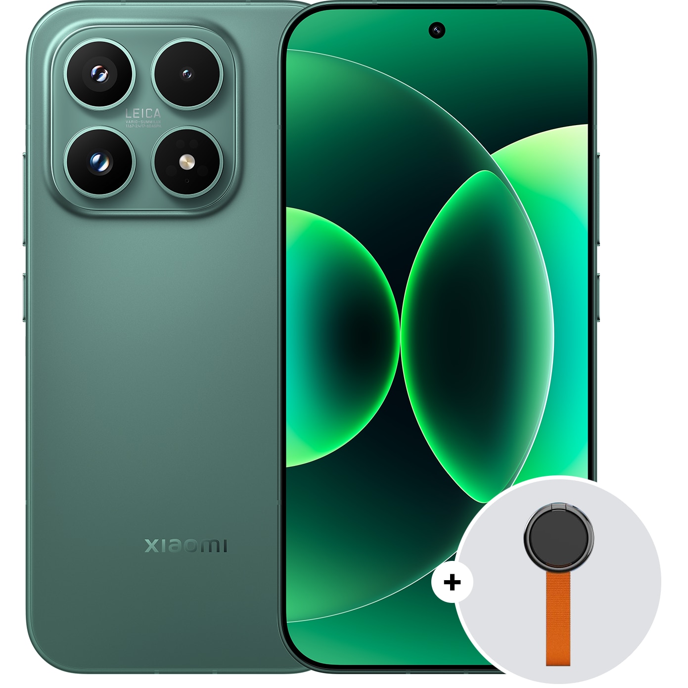 Fotografie Telefon mobil Xiaomi 17, 5G, 12GB RAM, 256GB ROM, Verde + Woven Strap Ring Stand