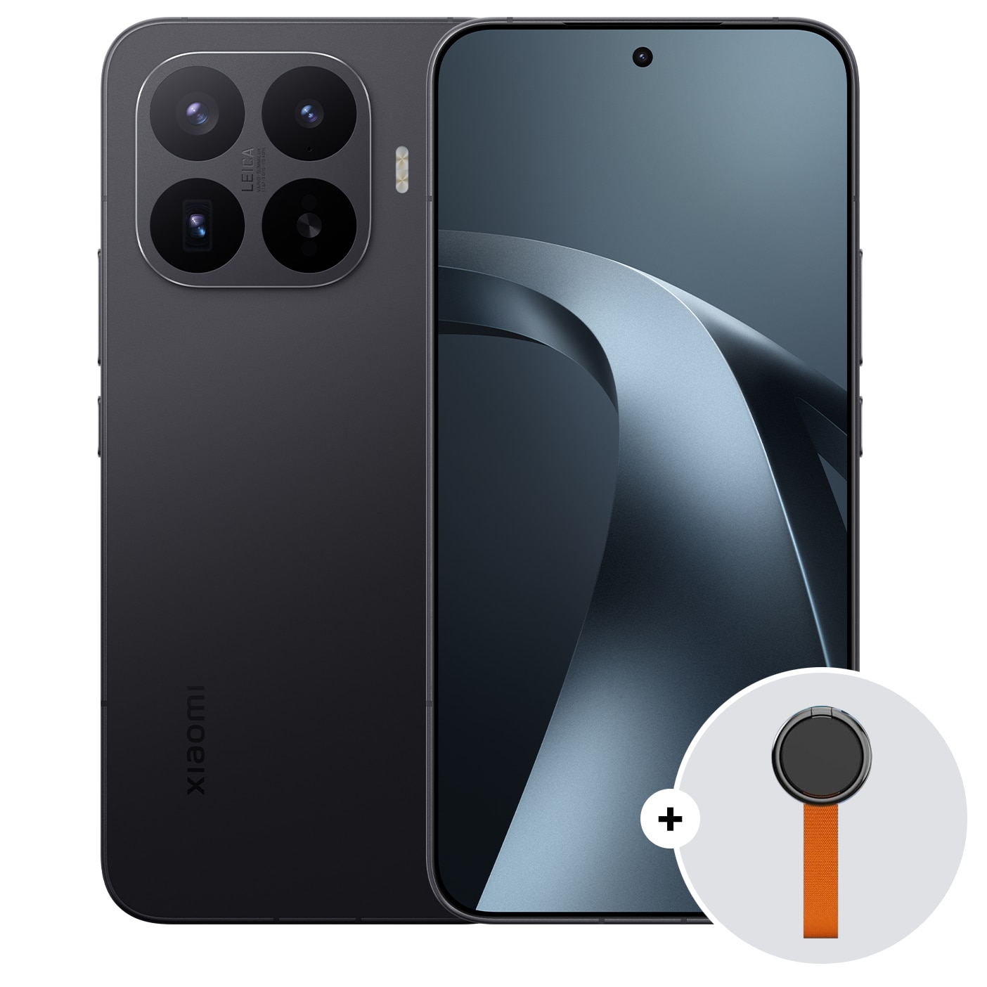 Fotografie Telefon mobil Xiaomi 17T Pro, 12GB RAM, 256GB ROM, Black + Woven Strap Ring Stand
