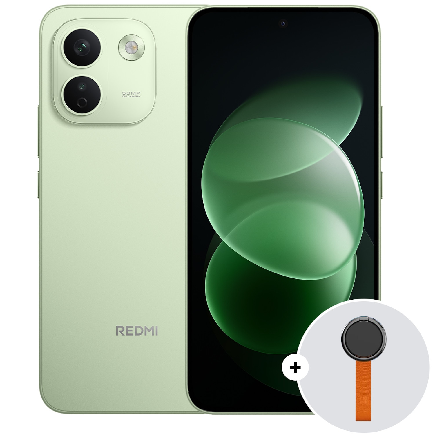 Fotografie Telefon mobil Xiaomi REDMI Note 17 Pro Max 5G, 256GB, 8GB RAM, 9210 mAh, Green + Woven Strap Ring Stand