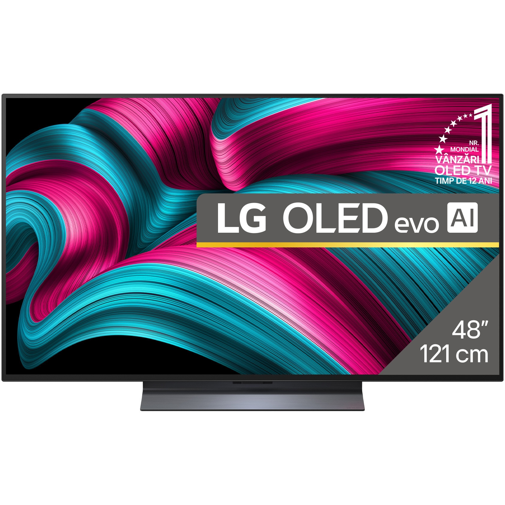 Fotografie Televizor LG OLED evo 48C52LA, 121 cm, Smart, 4K Ultra HD, 100 Hz, Clasa G