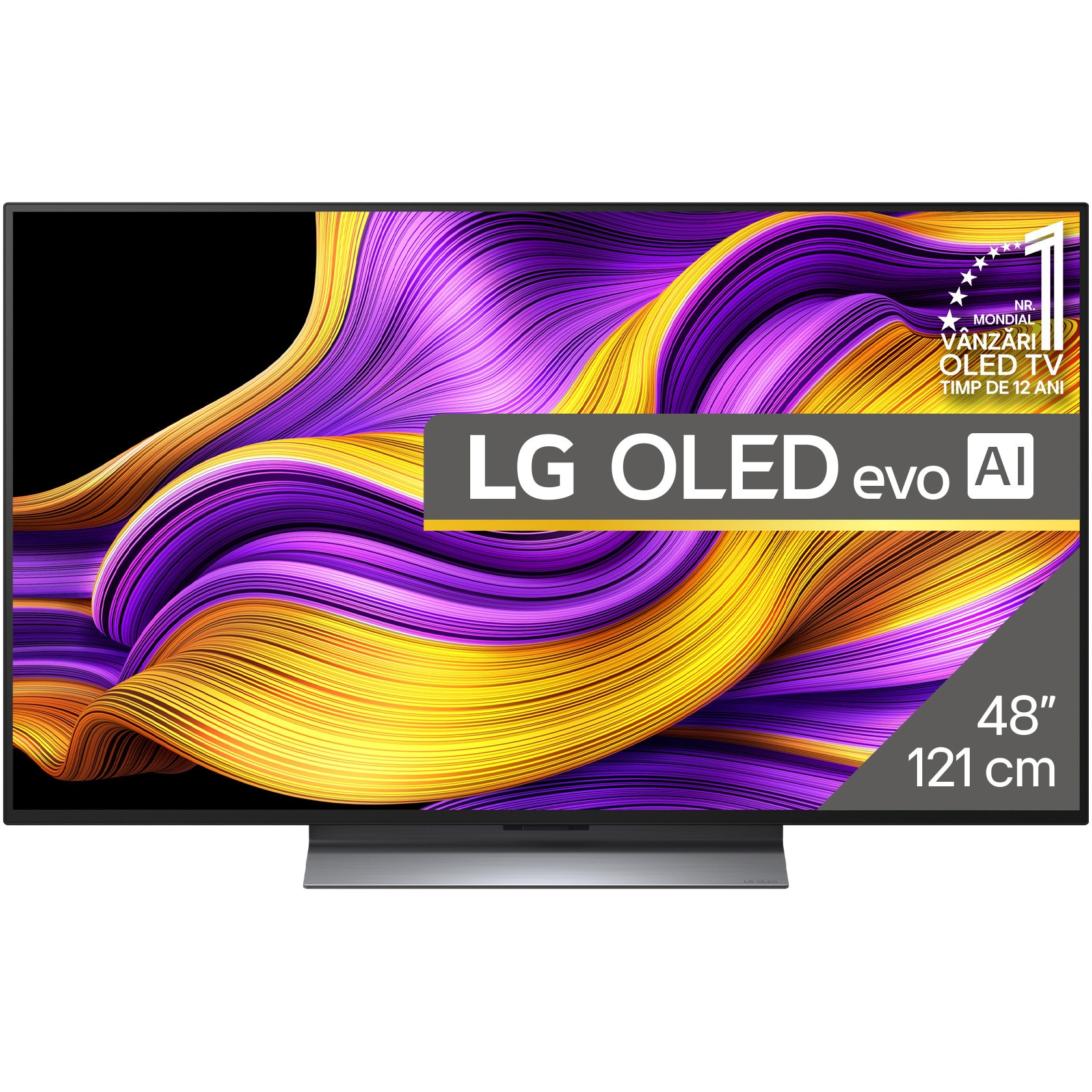 Fotografie Televizor LG OLED evo 48G53LS, 121 cm, Smart, 4K Ultra HD, 100 Hz, Clasa F