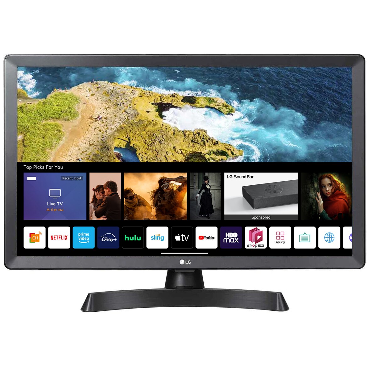 Fotografie Televizor / monitor LG, 24TQ510S-PZ, 60 cm, Smart, HD, LED, Clasa E