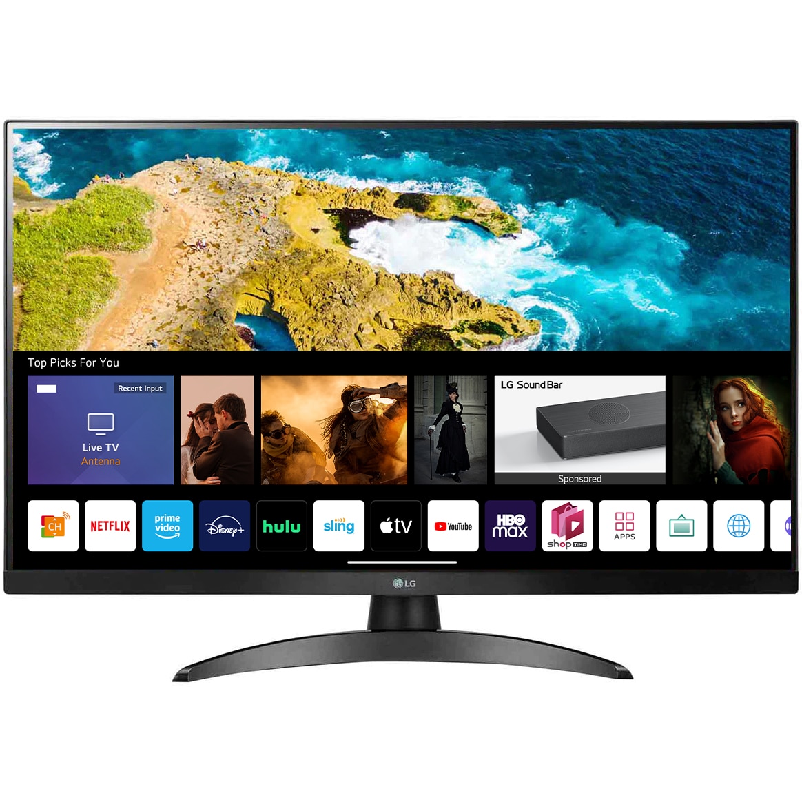 Fotografie Televizor / monitor LG, 27TQ615S-PZ, 68 cm, Smart, Full HD, LED, Clasa F