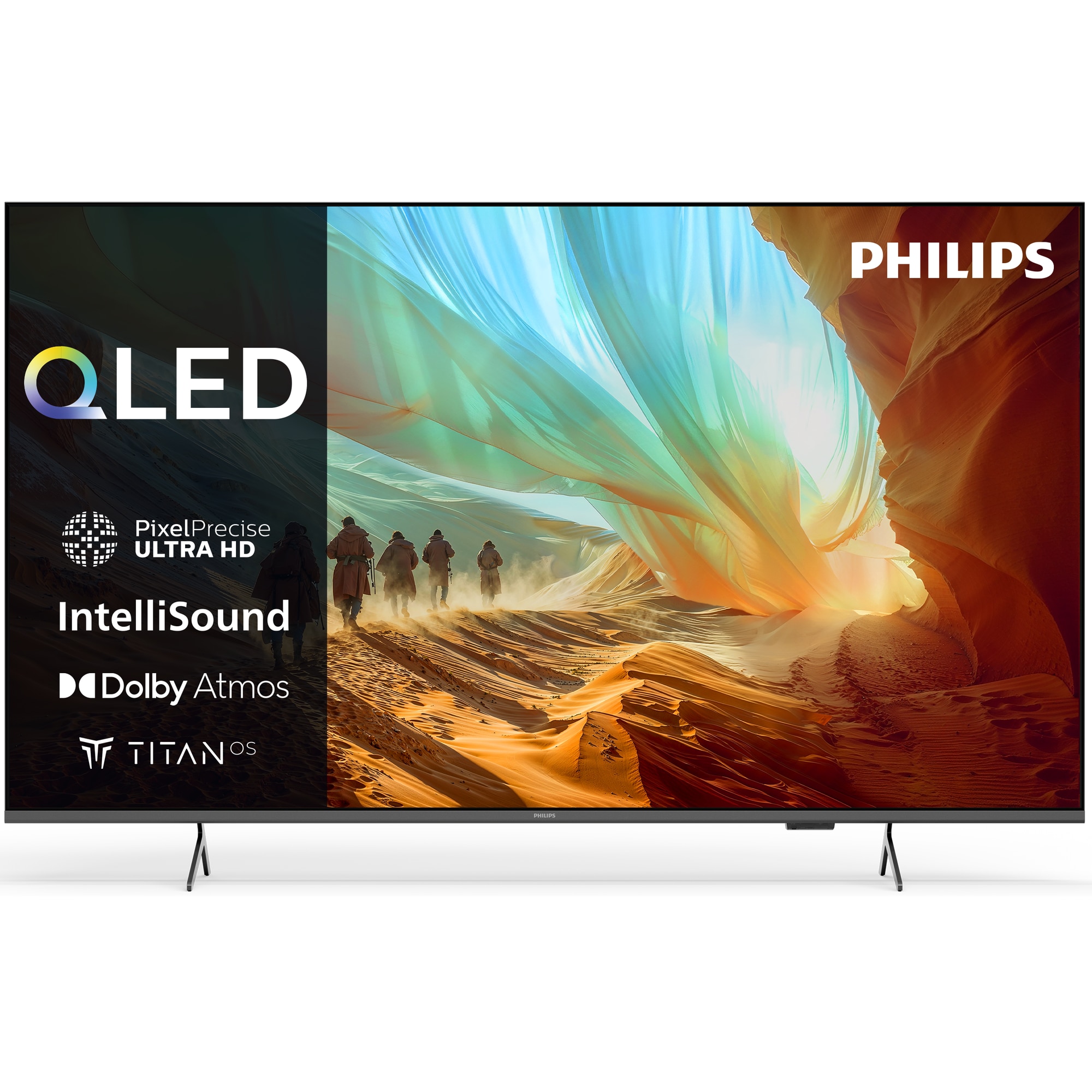 Fotografie Televizor Philips QLED 55PQS7801, 139 cm, Smart TV, 4K Ultra HD, Clasa E (Model 2026)
