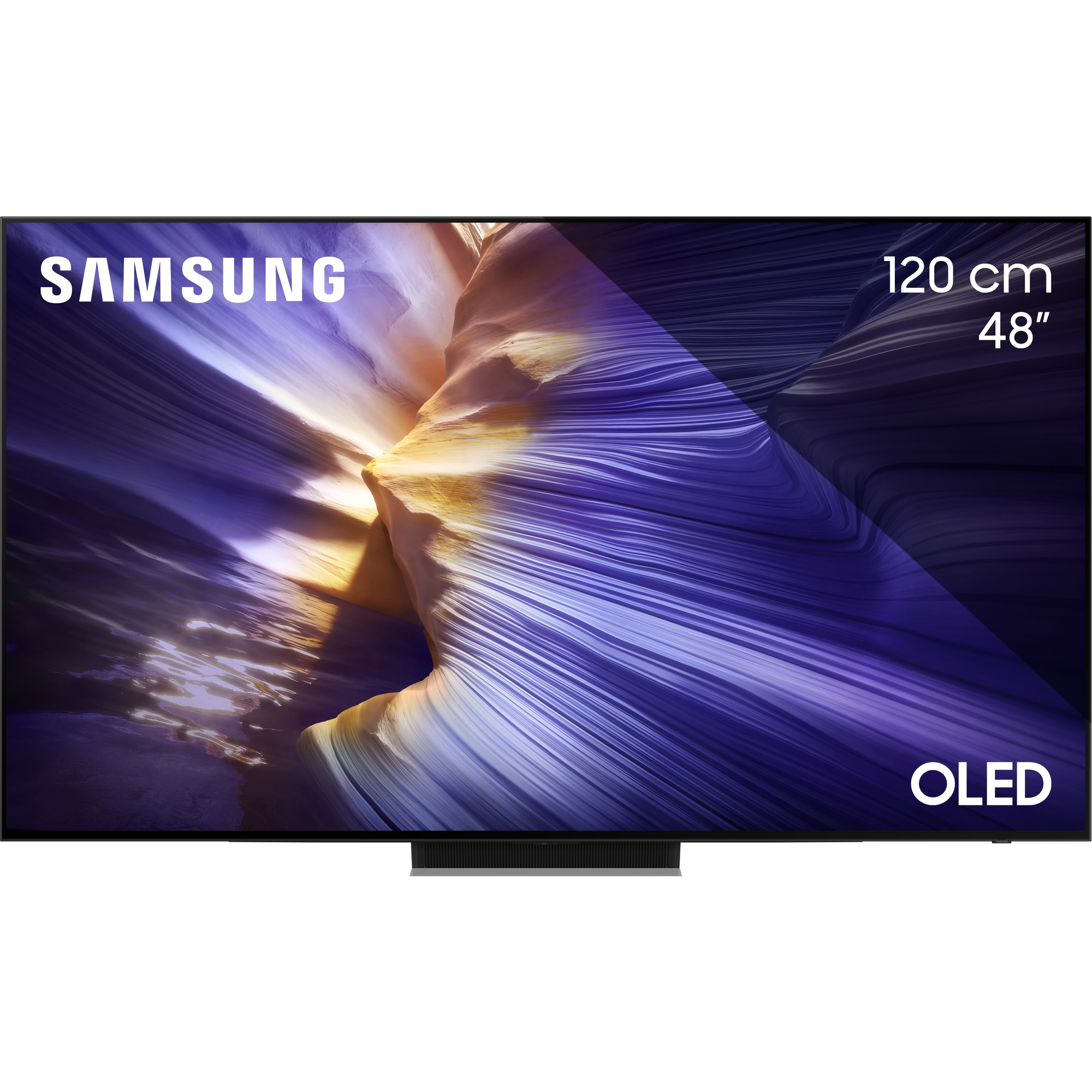 Fotografie Televizor SAMSUNG OLED 48S90F, 120 cm, Smart, 4K Ultra HD, 100 Hz, Clasa G