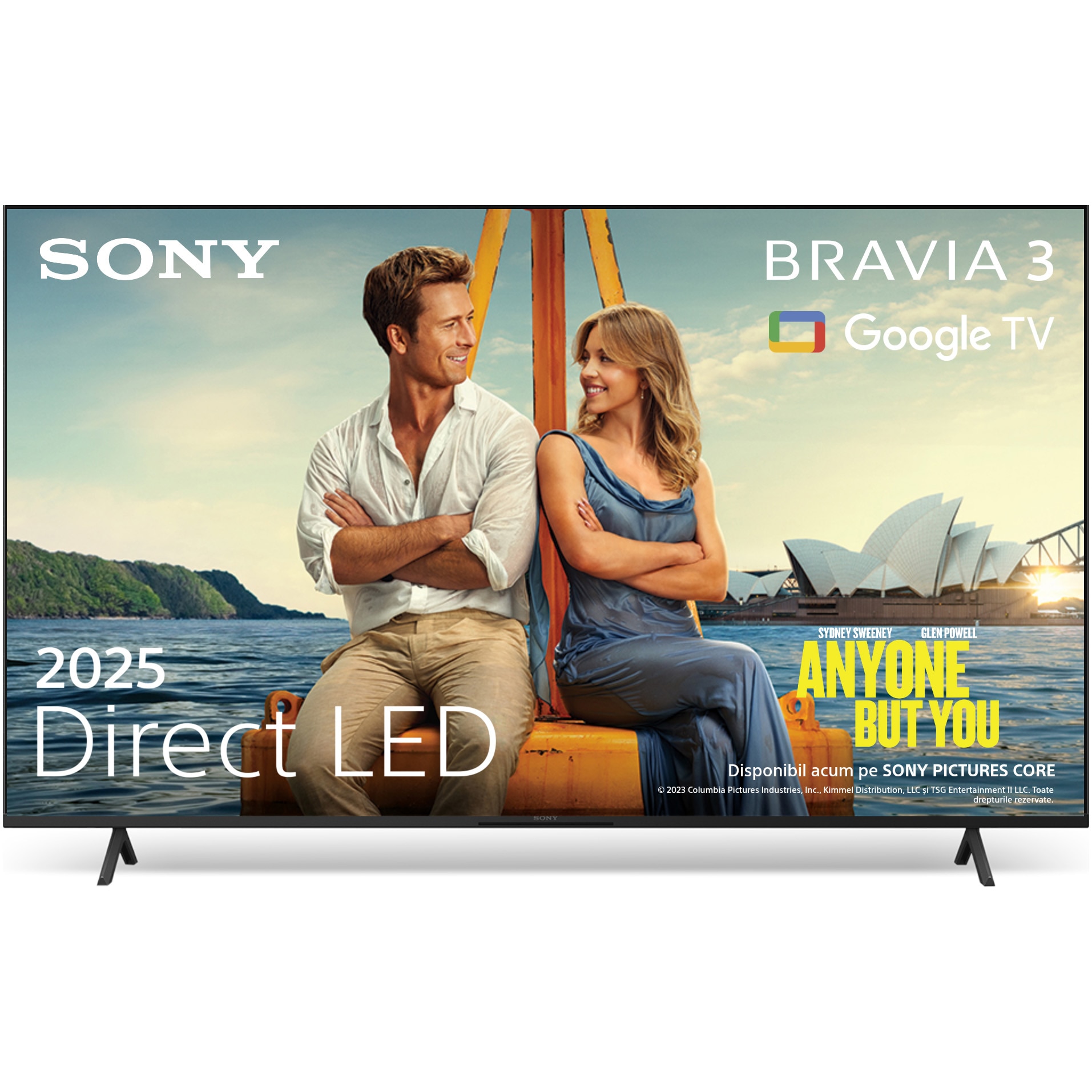 Fotografie Televizor Sony BRAVIA 3 LED 43S39, 108 cm, Smart Google TV, 4K Ultra HD, Clasa E