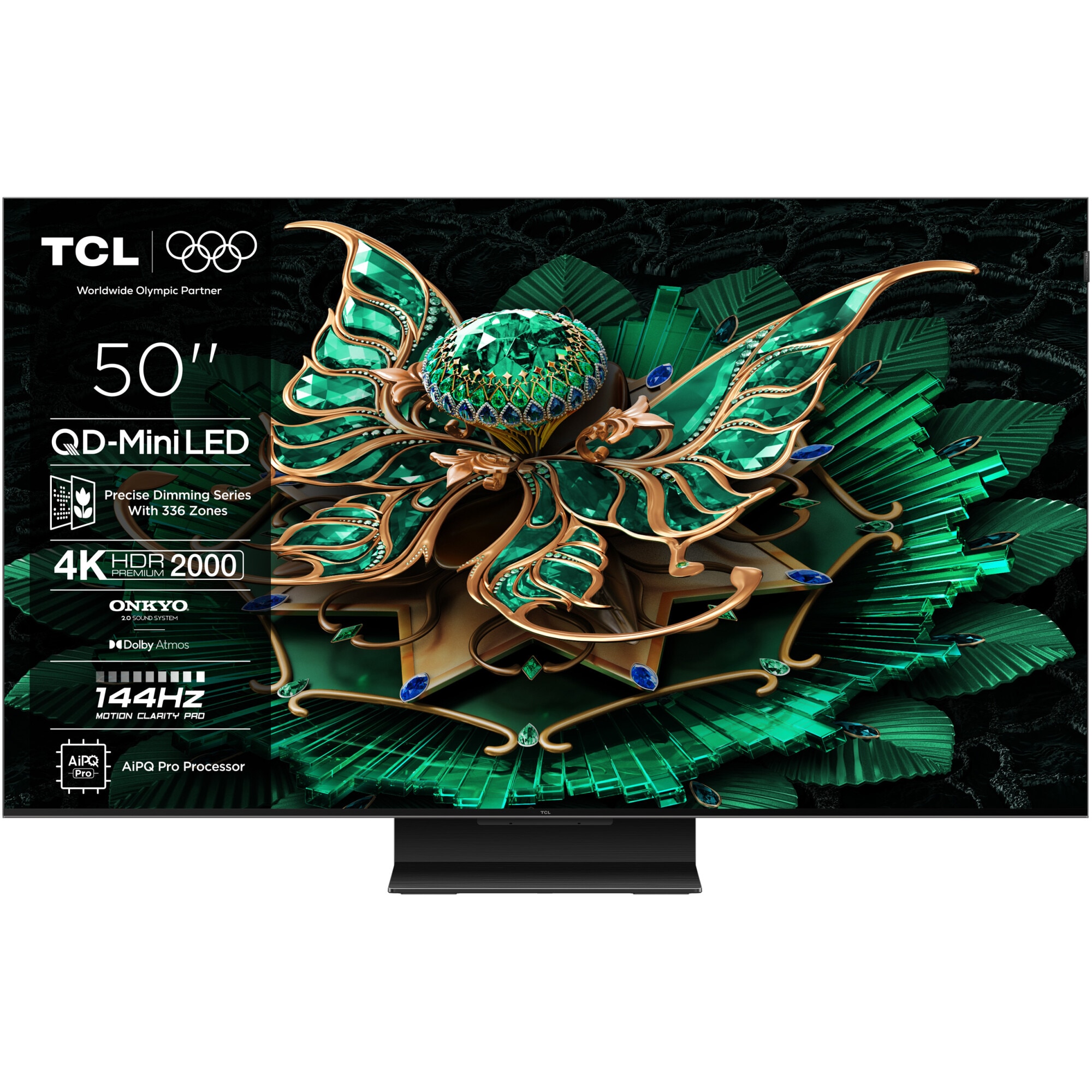 Fotografie Televizor TCL QD-MiniLed 50C7K, 126 cm, Smart Google TV, 4K Ultra HD, 144Hz, Clasa F