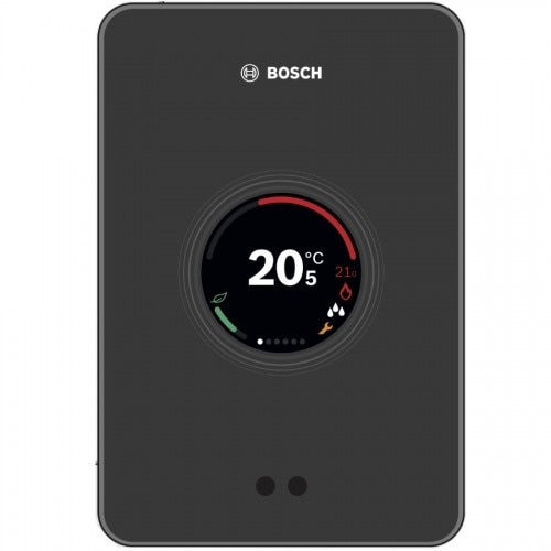 Fotografie Termostat Bosch EasyControl CT 200 negru, conectare prin WLAN, comanda touchscreen sau prin EasyControl App