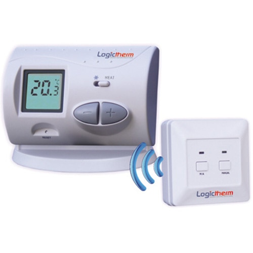 Fotografie Termostat de ambient wireless pentru centrala Logictherm C3RF, digital, afisaj LCD