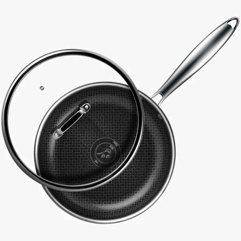 Fotografie Tigaie adanca cu capac Amercook Aristo Pro, Inductie, 28 cm