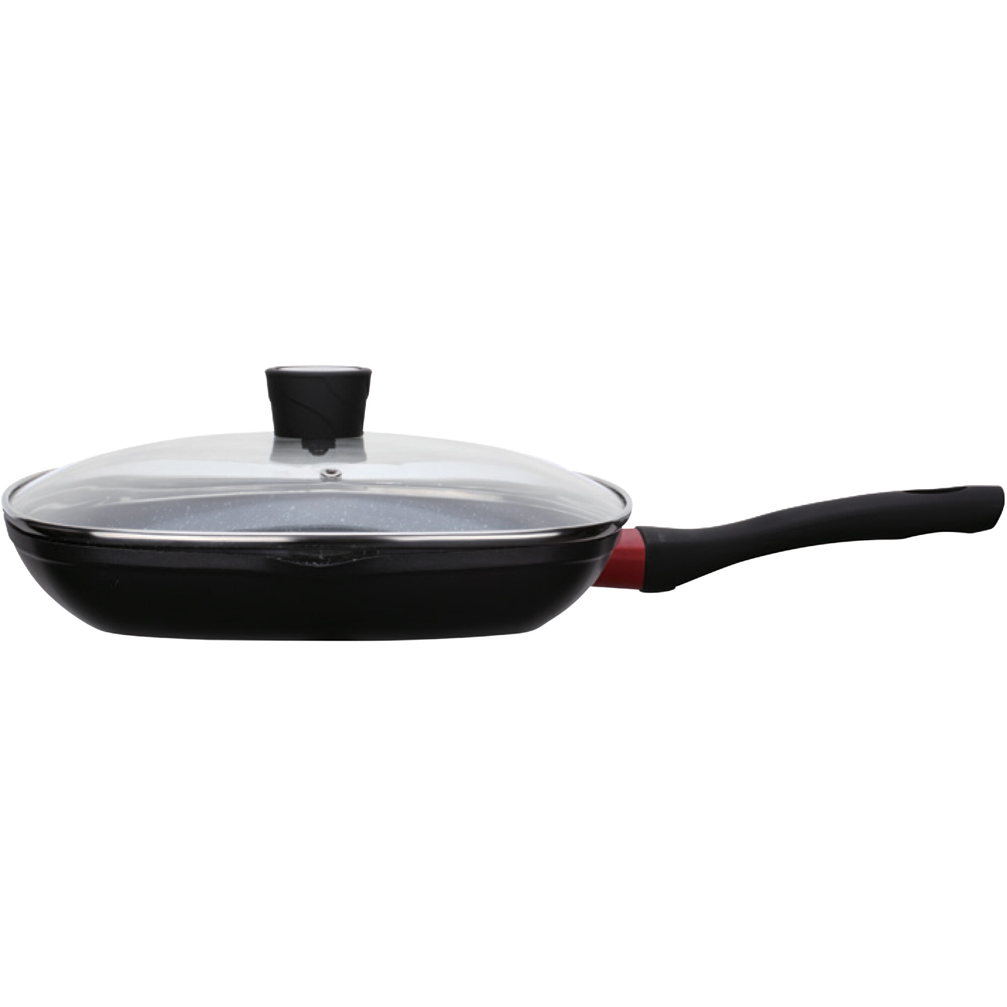 Fotografie Tigaie Grill cu capac sticla Kring Cuisine, 28cm, inductie