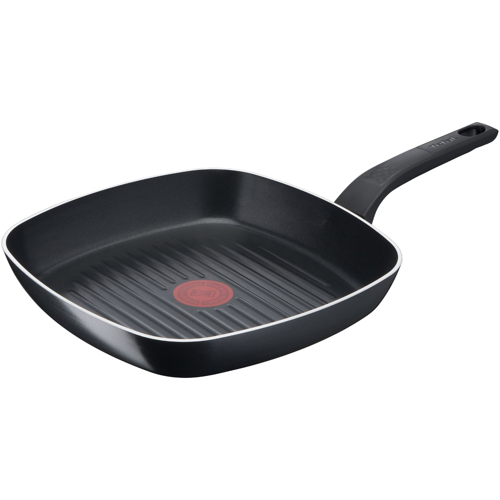 Fotografie Tigaie grill Tefal Simply Clean, Thermo-Signal, invelis antiaderent din titan, 26X26 cm