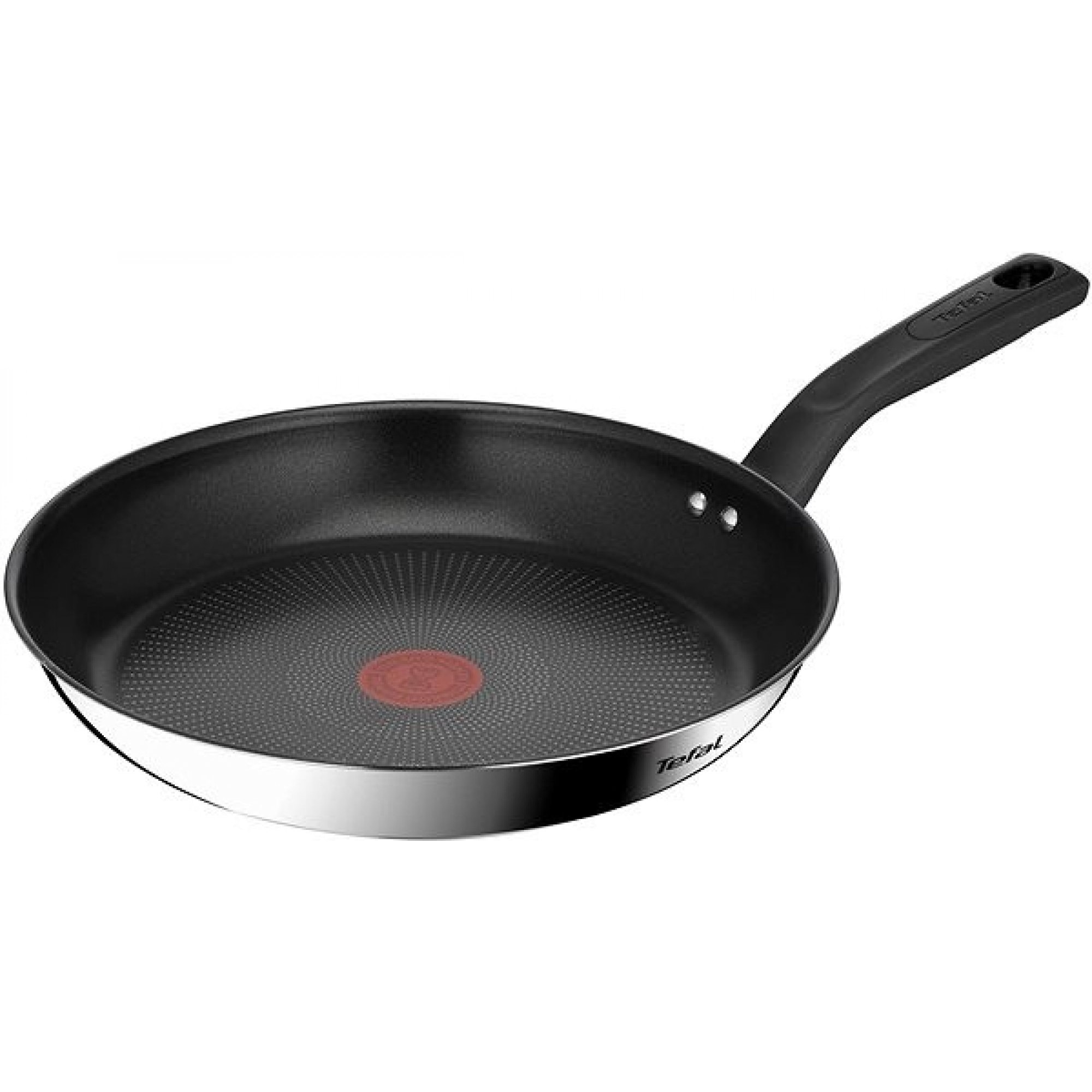 Fotografie Tigaie Tefal Delicious, inductie, invelis antiaderent Titanium, indicator Thermo-Signal, maner nituit, inox, 28 cm, argintiu