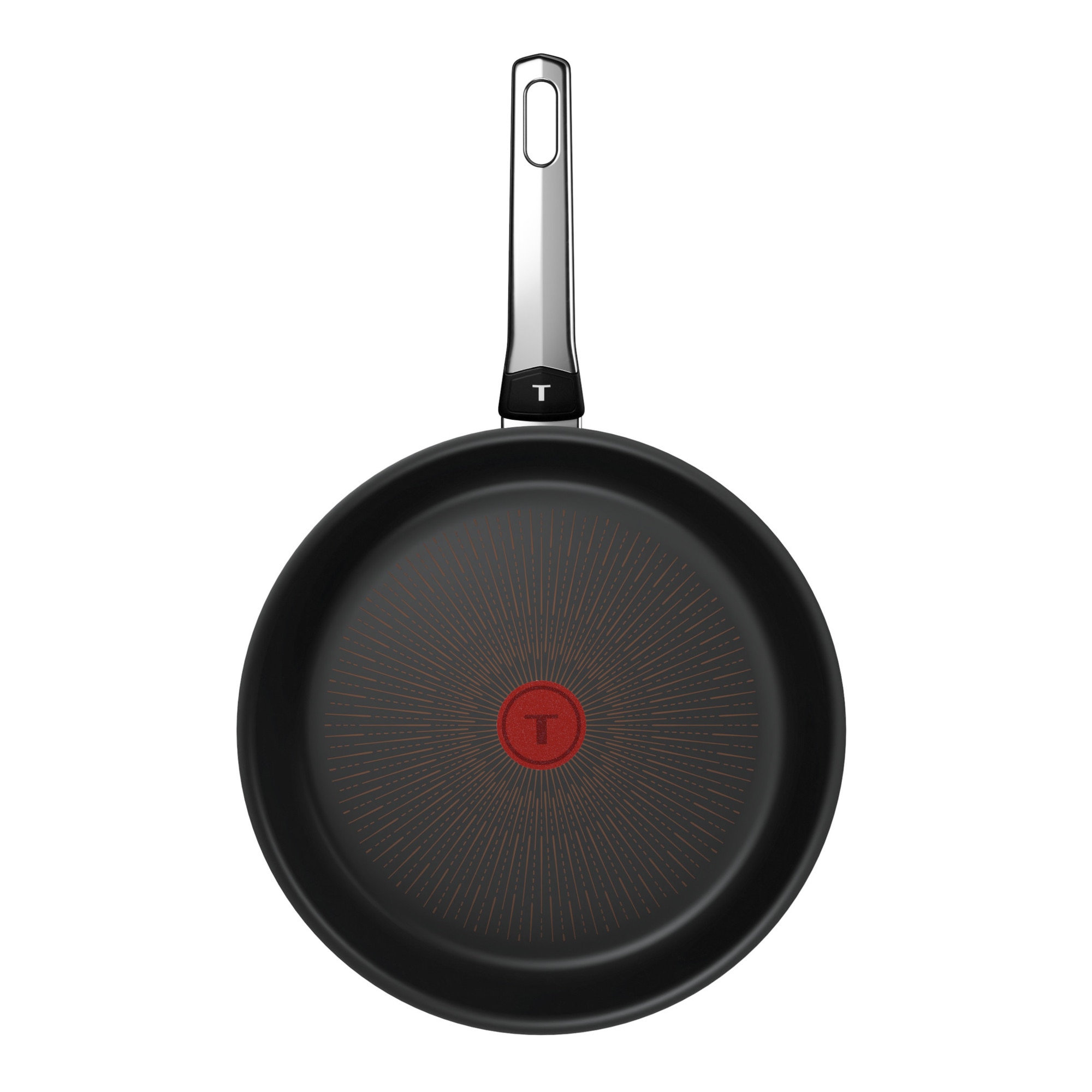 Fotografie Tigaie Tefal Excellence, 28 cm, inductie, invelis antiaderent, indicator Thermo-Signal, aluminiu, negru