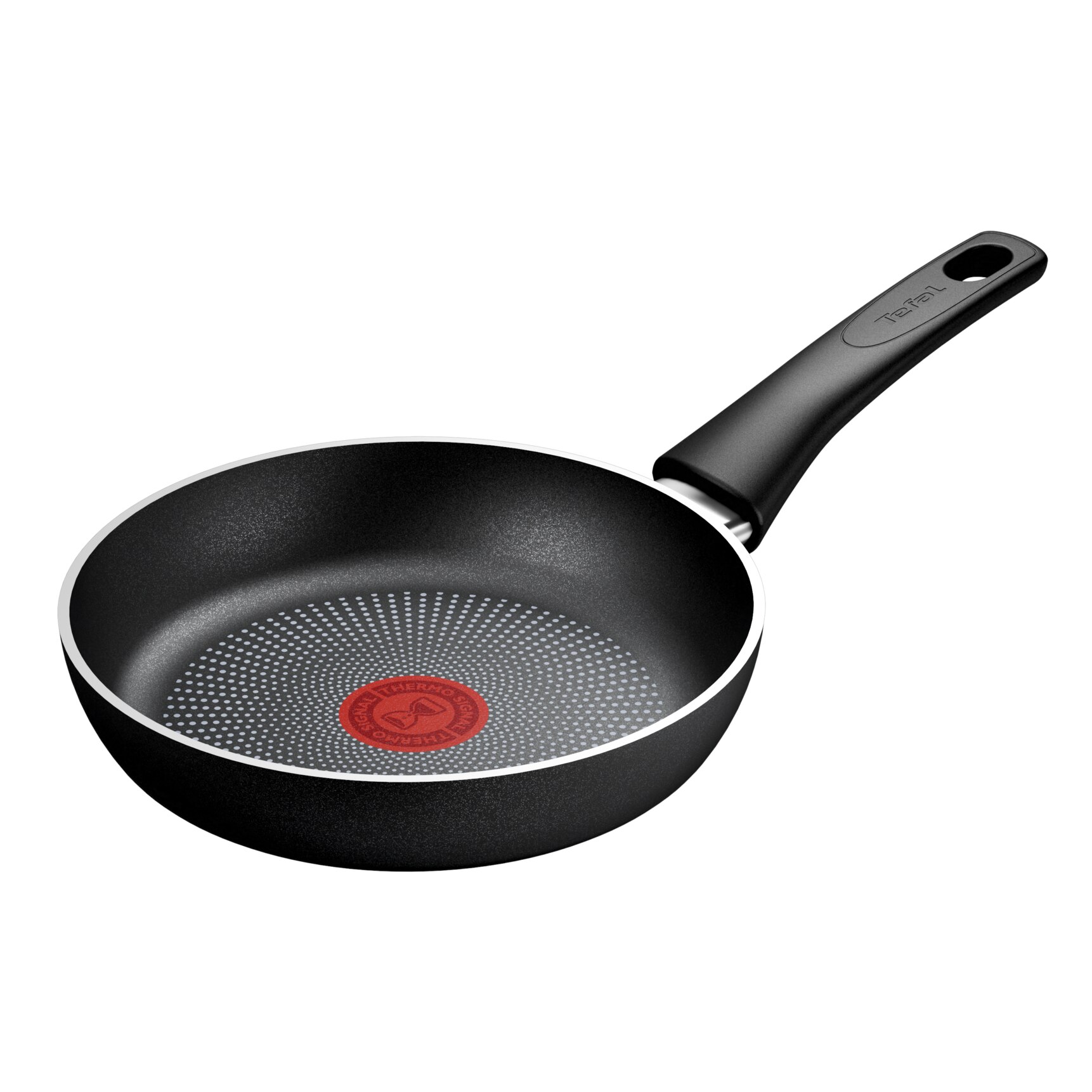 Fotografie Tigaie Tefal Force, 20 cm, inductie, indicator Thermo-Signal, invelis antiaderent Titanium, negru