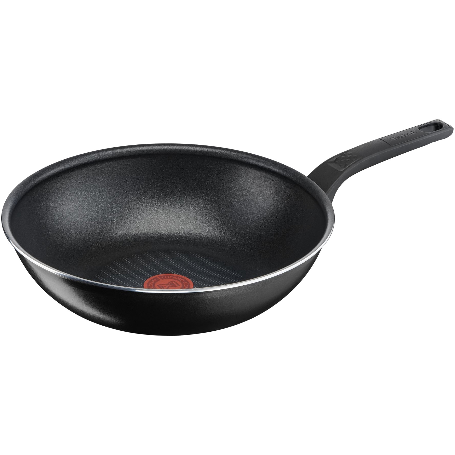 Fotografie Tigaie Wok Tefal Simply Clean, Thermo-Signal, invelis antiaderent din titan, 28 cm