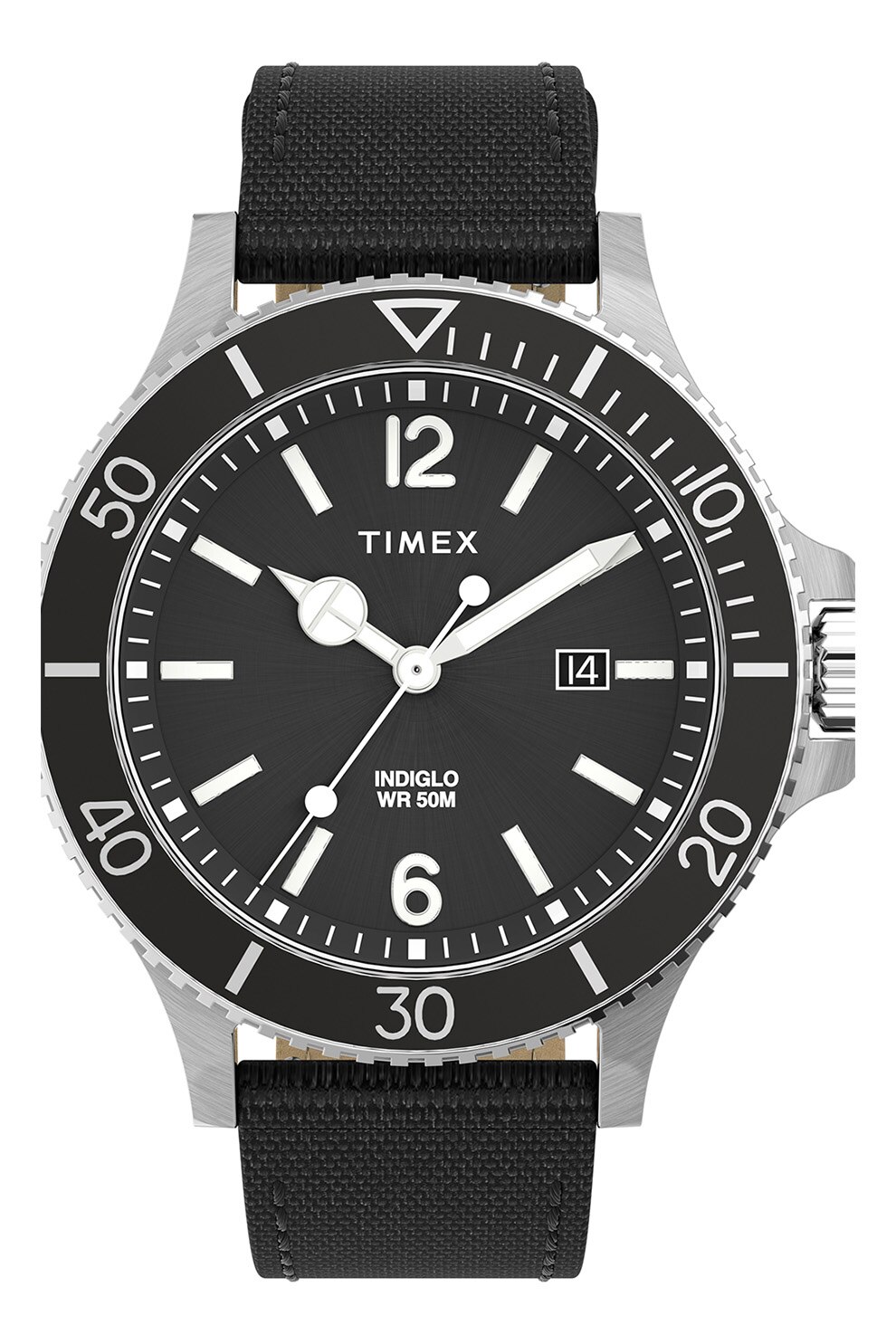 Fotografie Timex, Ceas cu logo pe cadran Harborside Coast, 43 MM, Negru