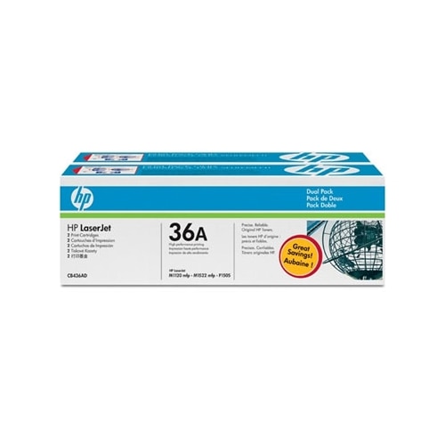 Fotografie Toner HP CB436AD DualPack Negru