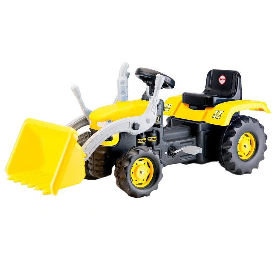 Fotografie Tractor cu pedale pentru copii Dolu, galben