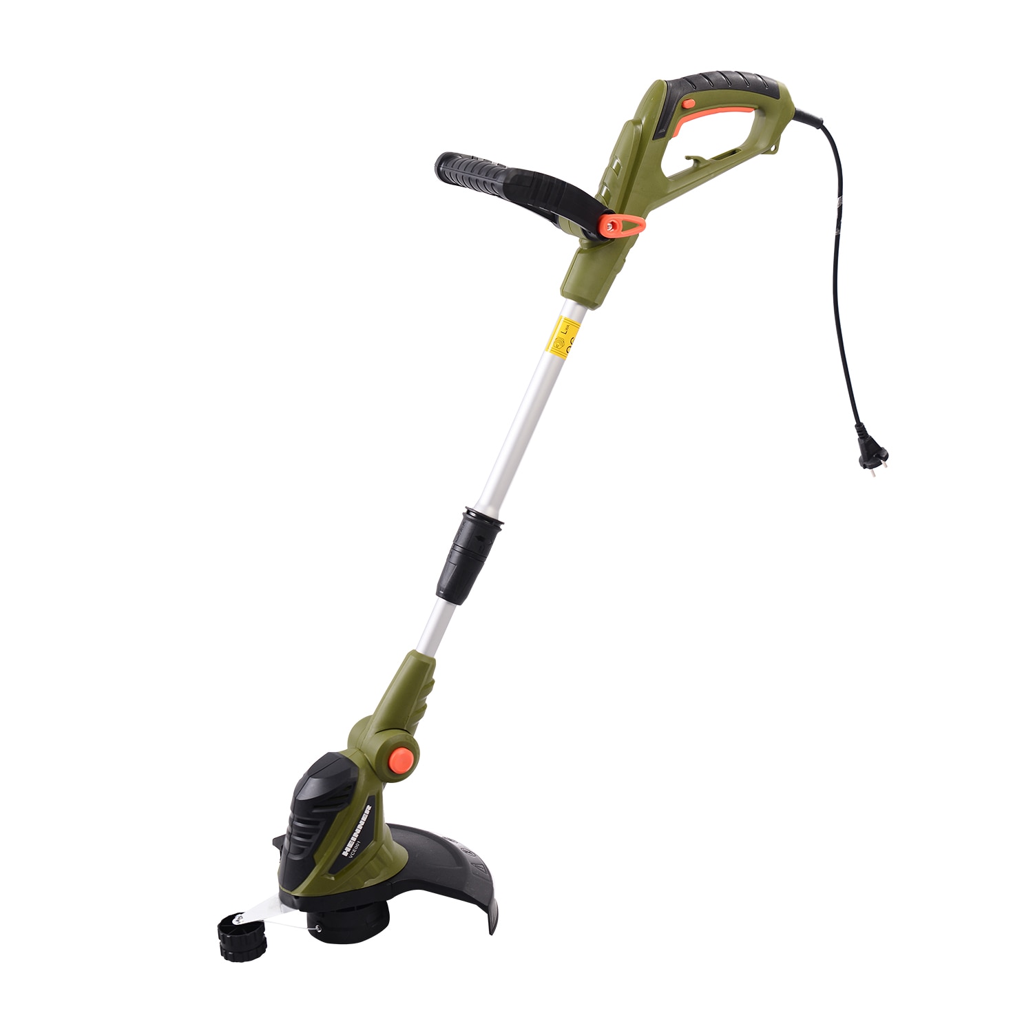 Fotografie Trimmer de tuns gazon/iarba electric Heinner VCE001, putere 550 W, 10.000 RPM, 30 cm diametru lucru, 1.6 mm diametru fir, ax telescopic cu rotire la 180 grade