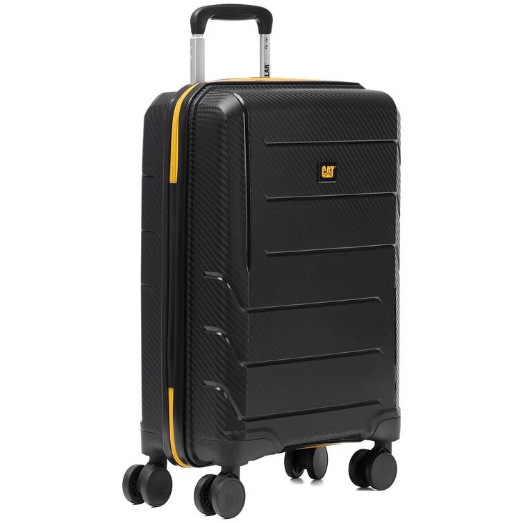 Fotografie Troler cabina avion, CATERPILLAR Cargo Venture, polipropilena, 39x22.5x57 cm (Lxlxh), 43L - negru