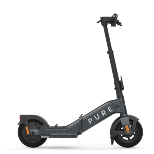 Fotografie Trotineta electrica Pure Electric Flex Mercury, putere motor 710W, autonomie pana la 40Km, viteza maxima 25Km, pliere completa, roti 10", aluminiu, Black
