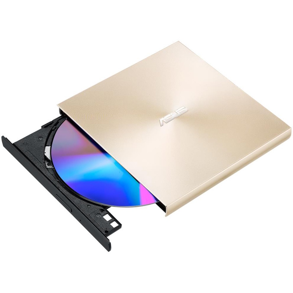 Fotografie Unitate optica externa Asus SDRW-08U8M-U, ultraslim , 8X DVD writer, USB Type C, Gold