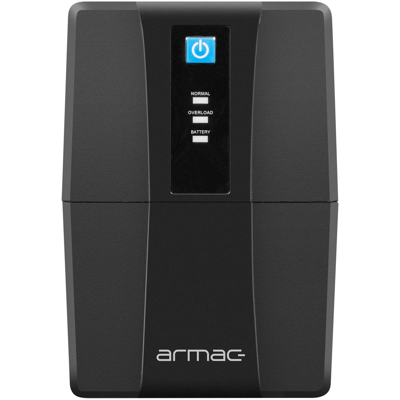 Fotografie UPS ARMAC Home Lite HL/650F/LED/V2, Line-Interactive (VI), 650VA, 390W, 2× Schuko Type F, AVR, 1× 12V 7Ah VRLA AGM, LED, Negru