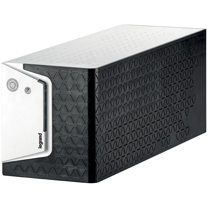 Fotografie UPS Legrand, Keor SP 2000, 2000 VA/1200 W, Line-Interactive, 2 iesiri Schuko, 2 iesiri IEC C13, stabilizator tensiune AVR, protectie supraincarcare/scurtcircuit/descarcare, comunicare USB/RS232, baterie 2x12V 9Ah, 380x173x148 mm, 10.3 kg, forma turn