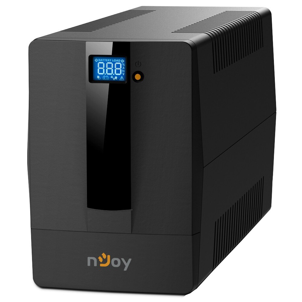 Fotografie UPS nJoy Horus Plus 2000, 2000VA/1200W, LCD cu ecran tactil, Management, Repornire Automata, Reglaj Automat al Tensiunii