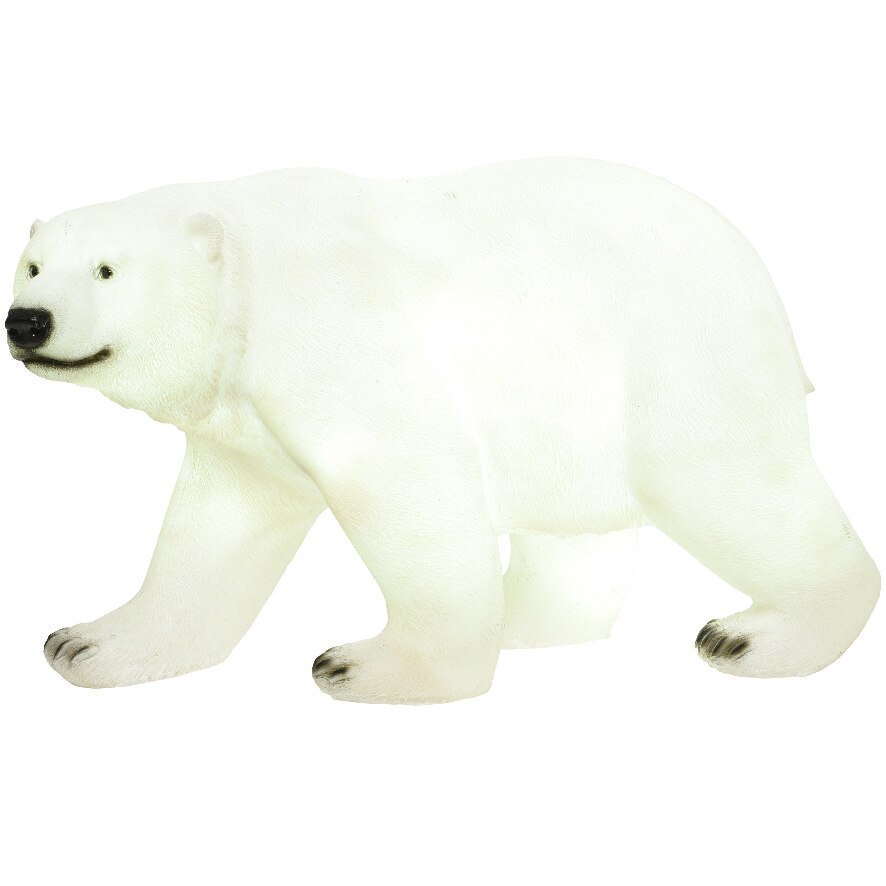 Fotografie Urs polar decorativ Craciun Lumineo, 8 LED-uri, 46x25 cm, lumina calda, exterior