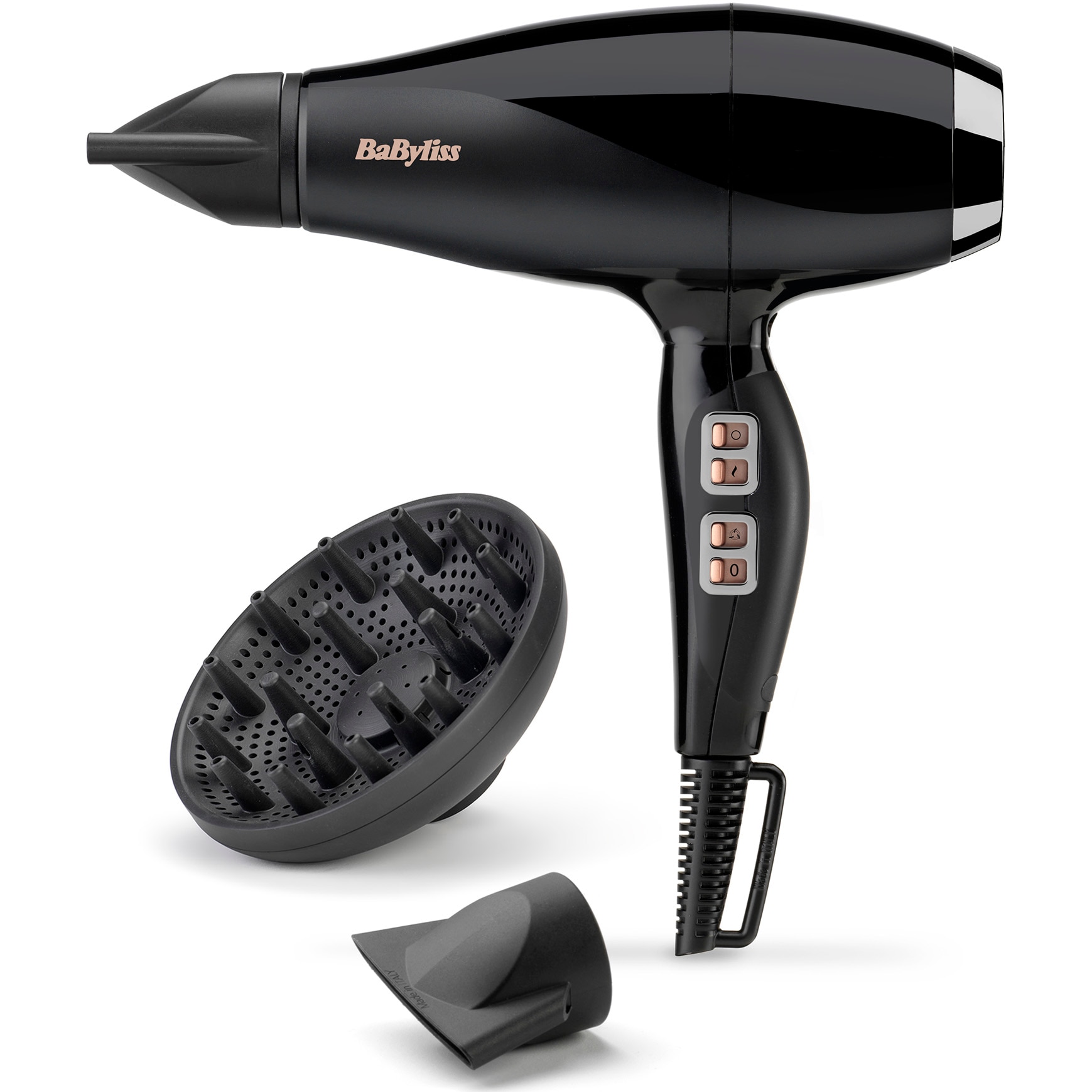 Fotografie Uscator de par Babyliss Air Power Pro 6716DE, 2300 w, ionizare, 3 trepte, 2 viteze, negru