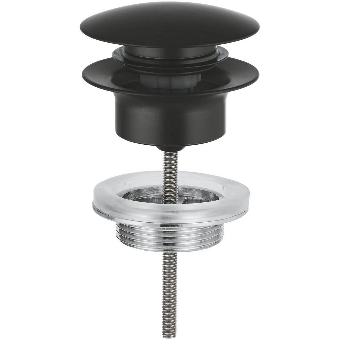 Fotografie Ventil lavoar Grohe 1024642430, universal, push to open, mat, negru