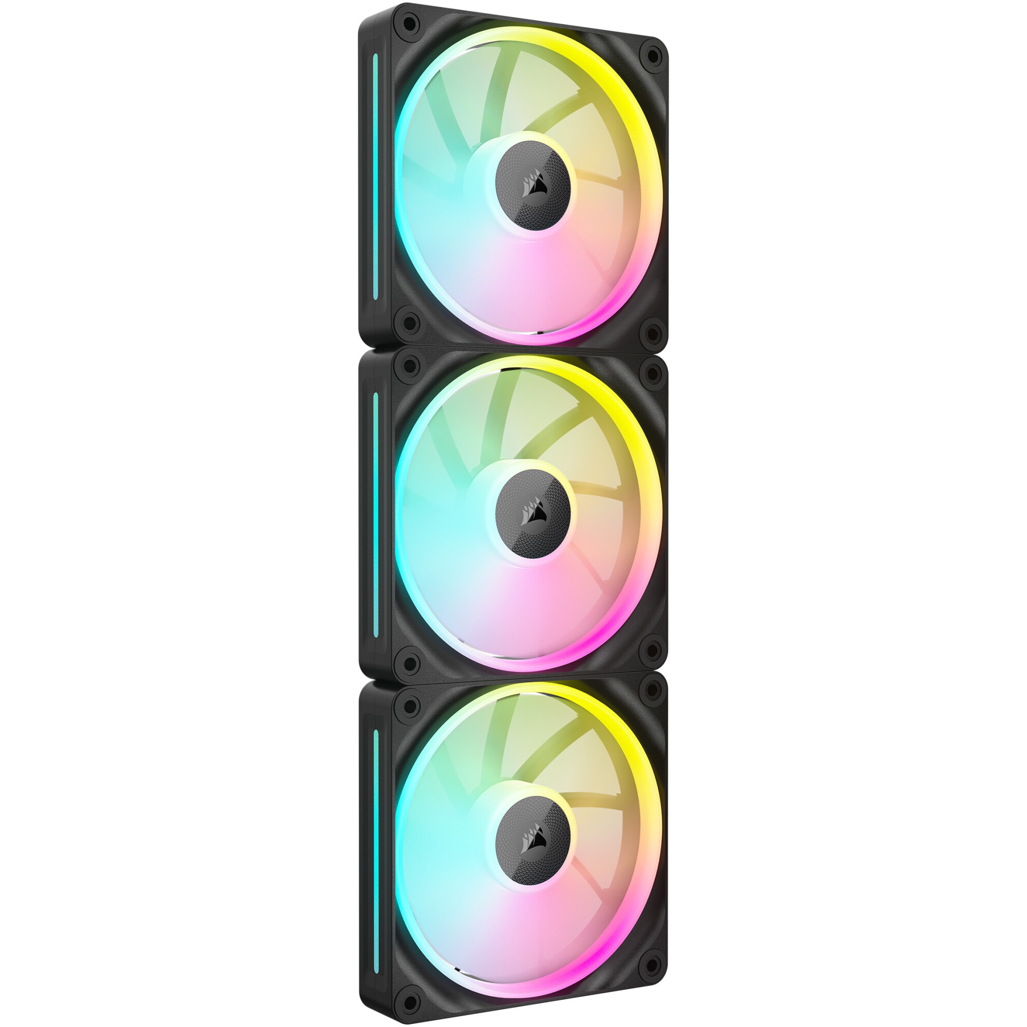 Fotografie Ventilatoare CORSAIR iCUE LINK LX120 RGB BLACK, triple pack
