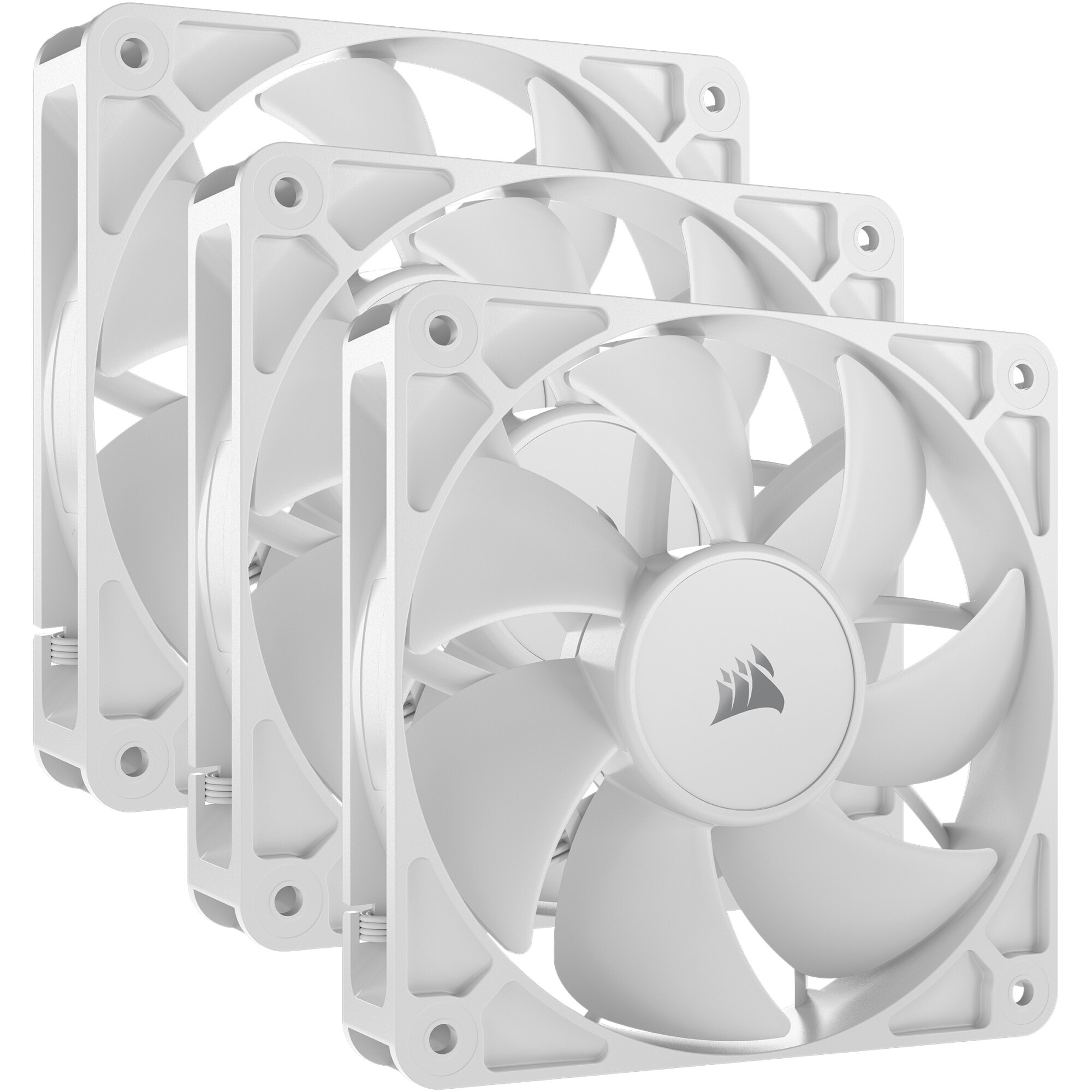Fotografie Ventilatoare CORSAIR RS120 WHITE, triple pack