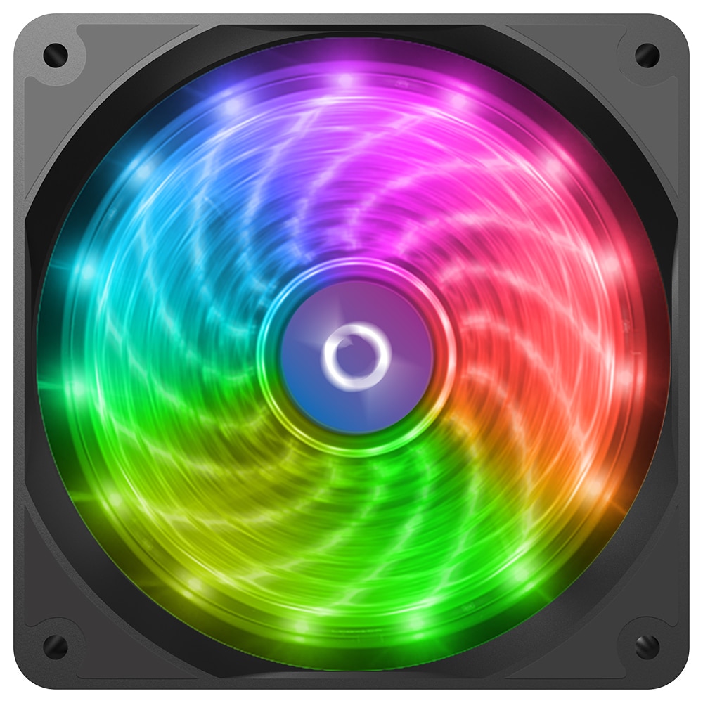 Fotografie Ventilator AQIRYS Cetus 4P-12LD12-RGB, 120mm