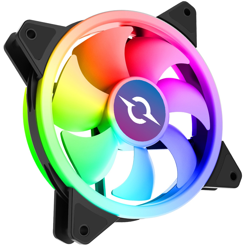 Fotografie Ventilator AQIRYS Cetus 6P-14DLI22B-RGB, 140mm