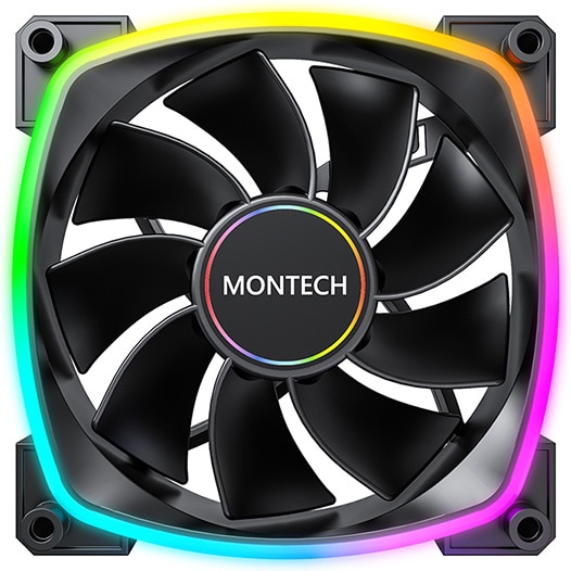 Fotografie Ventilator Montech RX140 PWM BK