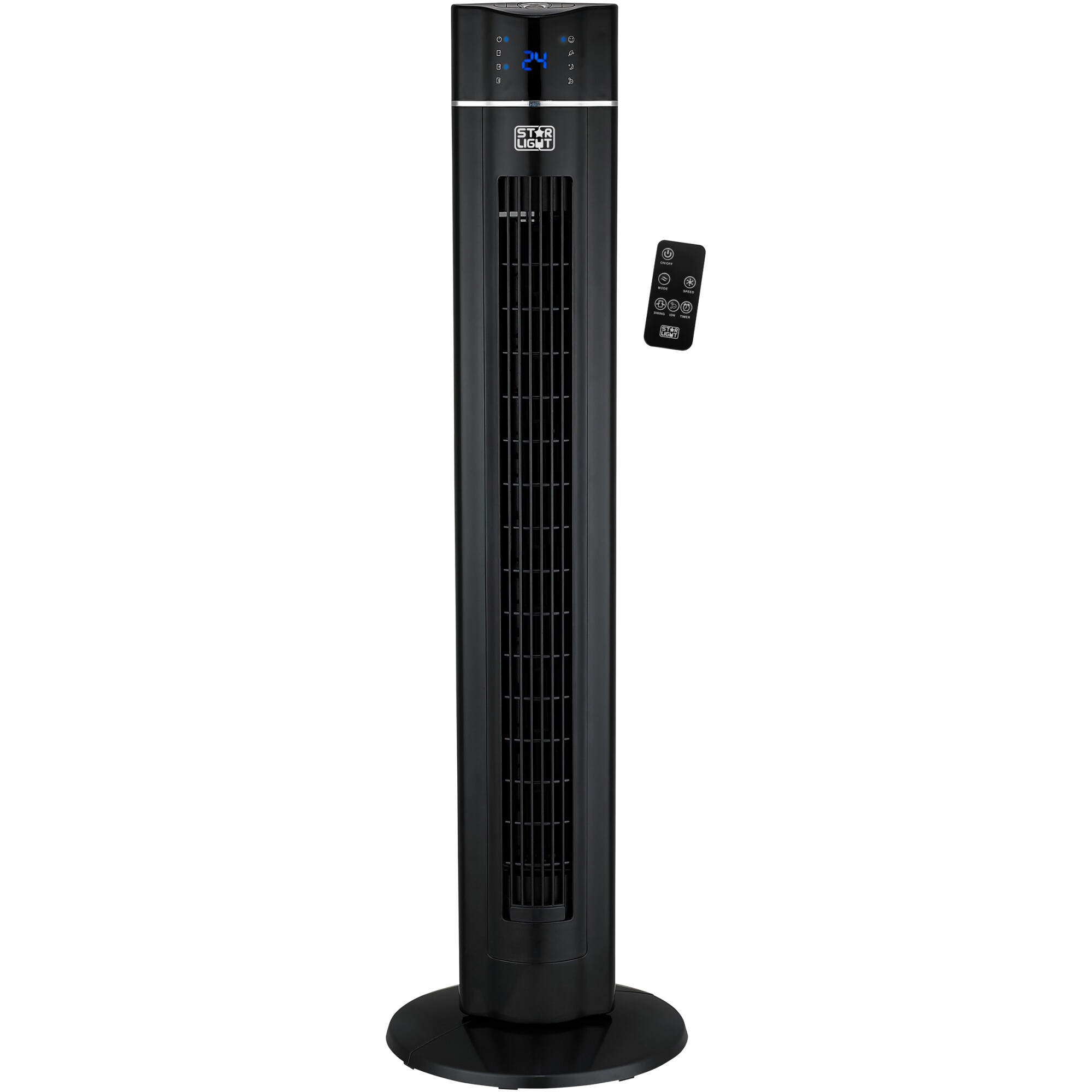 Fotografie Ventilator turn Star-Light VTS-001, 60W, oscilatie, timer, telecomanda, afisare temperatura interioara